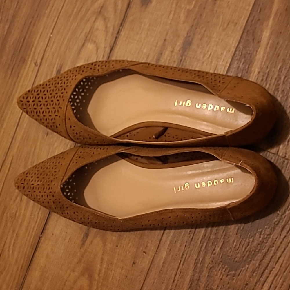 Madden Girl Brown Flats